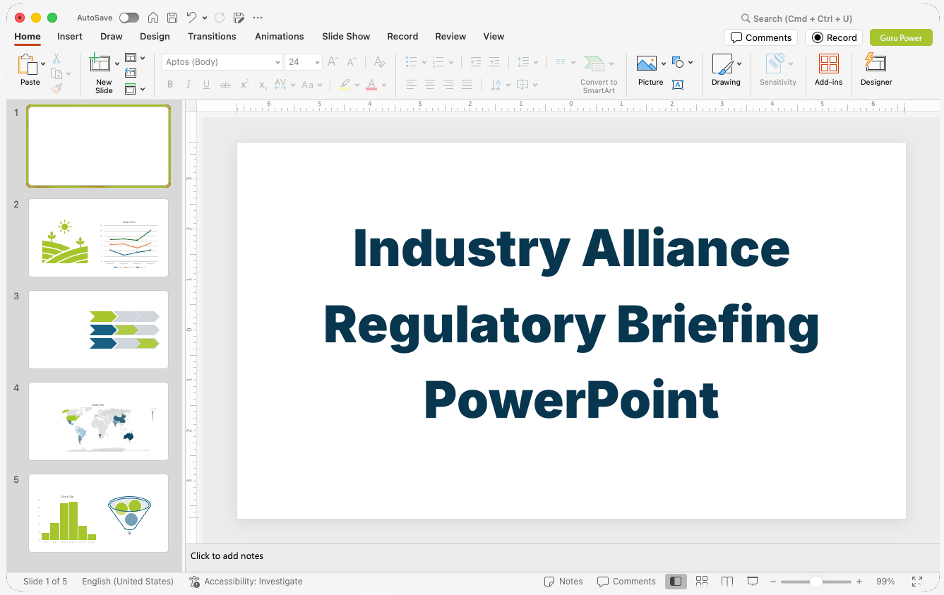 Industry Alliance Regulatory Briefing PowerPoint