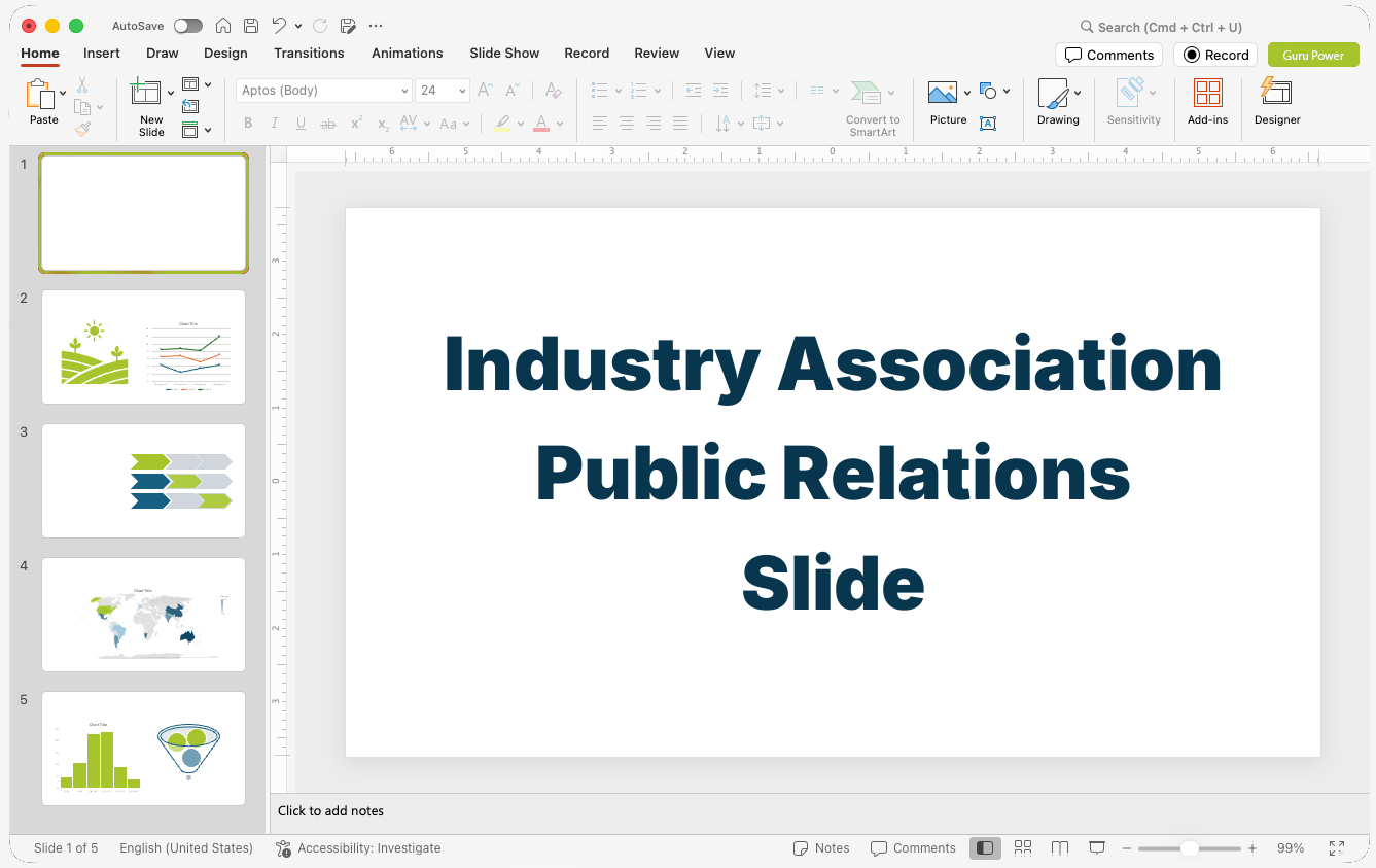 Industry Association Public Relations Slide-Deck
