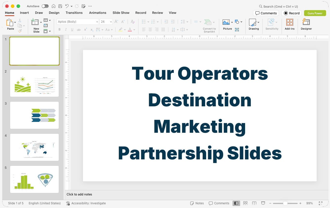 Tour Operators Destination Marketing Partnership Slides