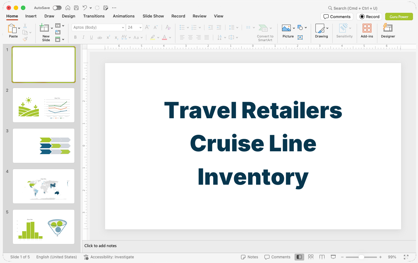Travel Retailers Cruise Line Inventory Presentation