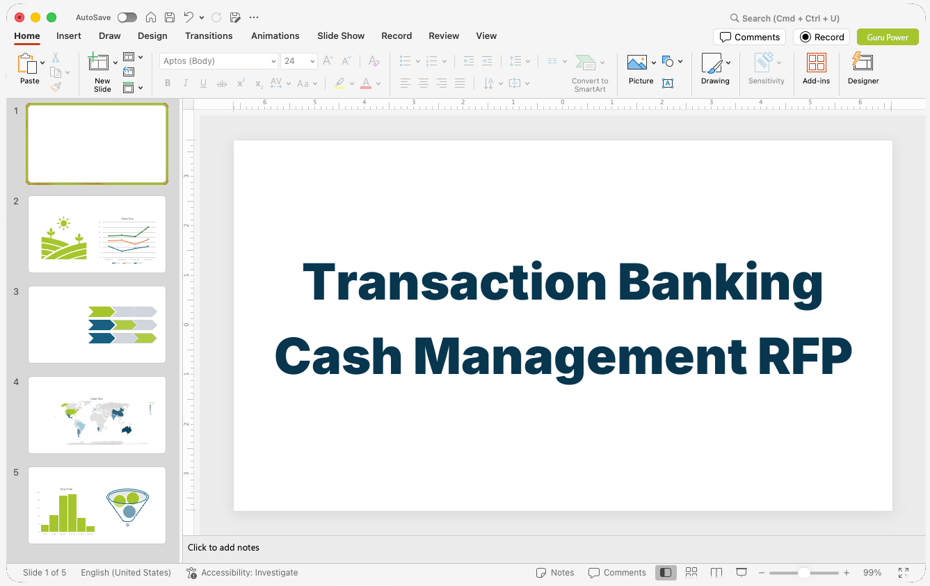 Transaction Banking Cash Management RFP Pitch-Deck