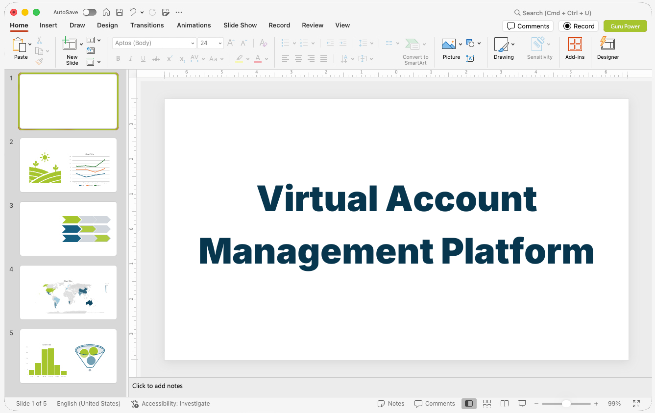 Virtual Account Management Platform Pitch-Deck