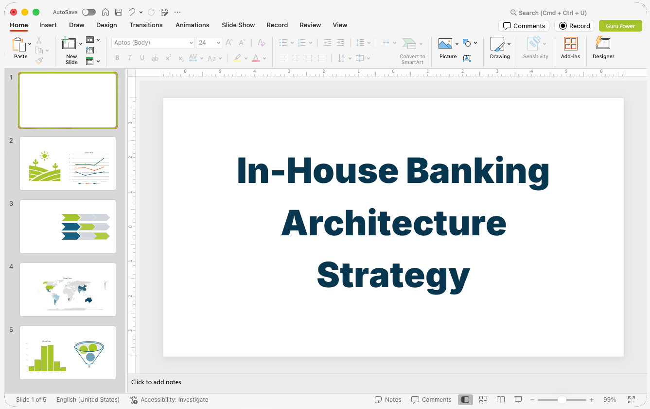 In-House Banking Architecture Strategy Presentation