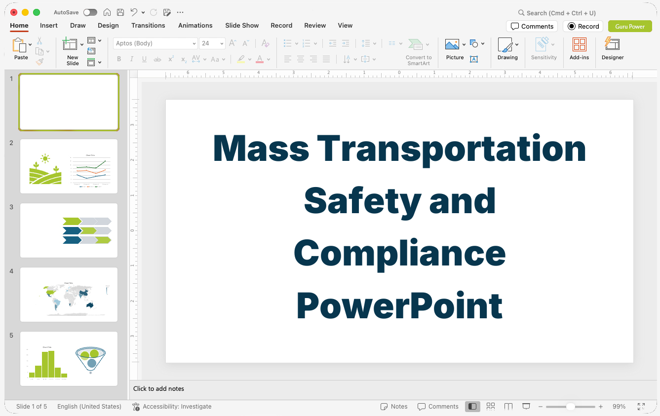 Mass Transportation Safety and Compliance PowerPoint