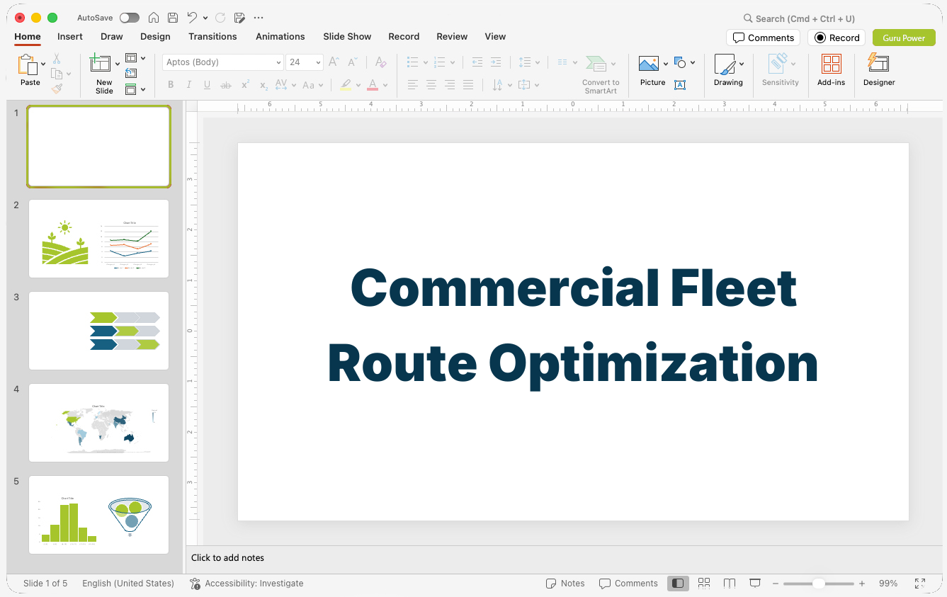 Commercial Fleet Route Optimization Pitch-Deck