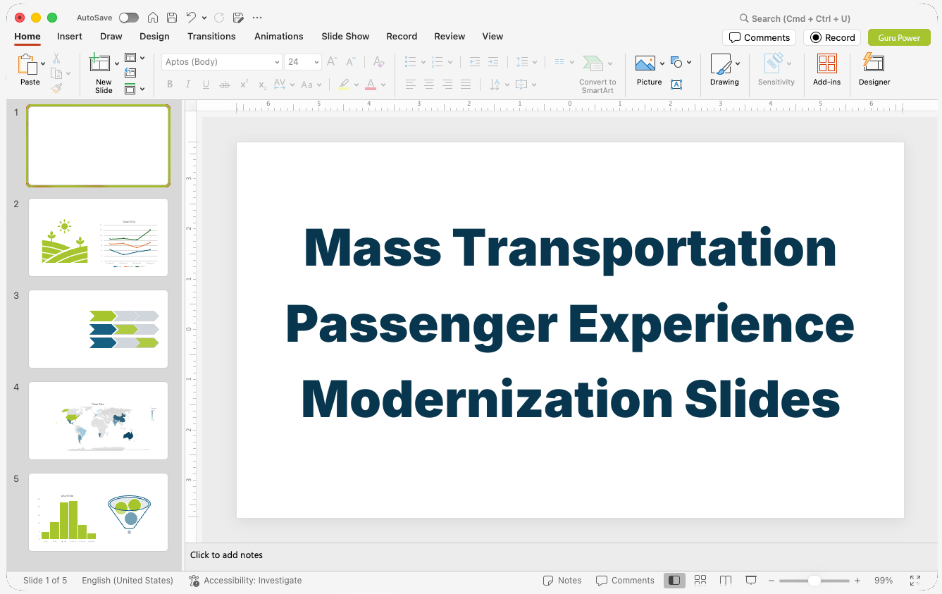 Mass Transportation Passenger Experience Modernization Slides