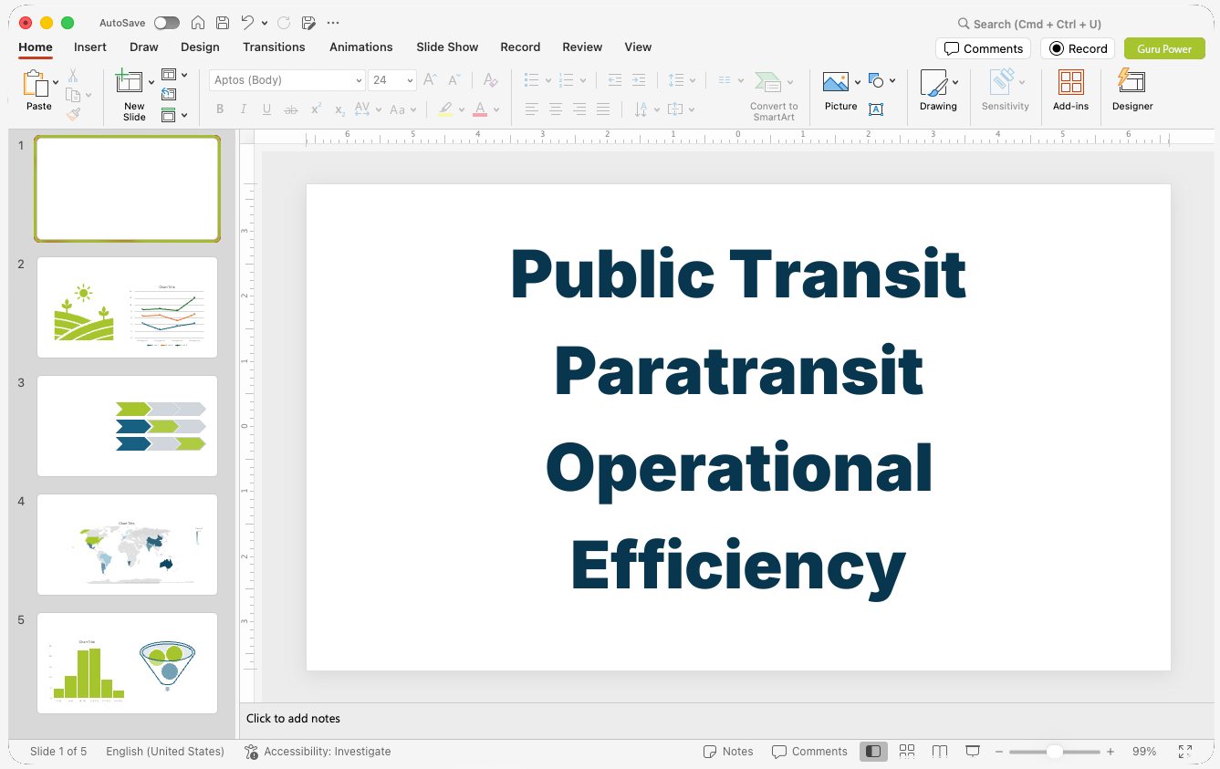 Public Transit Paratransit Operational Efficiency Presentation