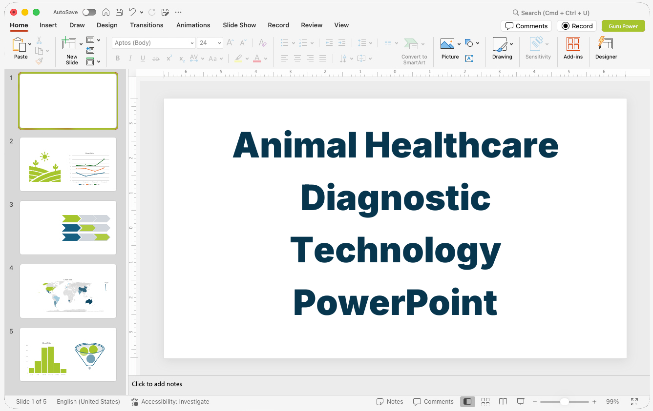 Animal Healthcare Diagnostic Technology PowerPoint