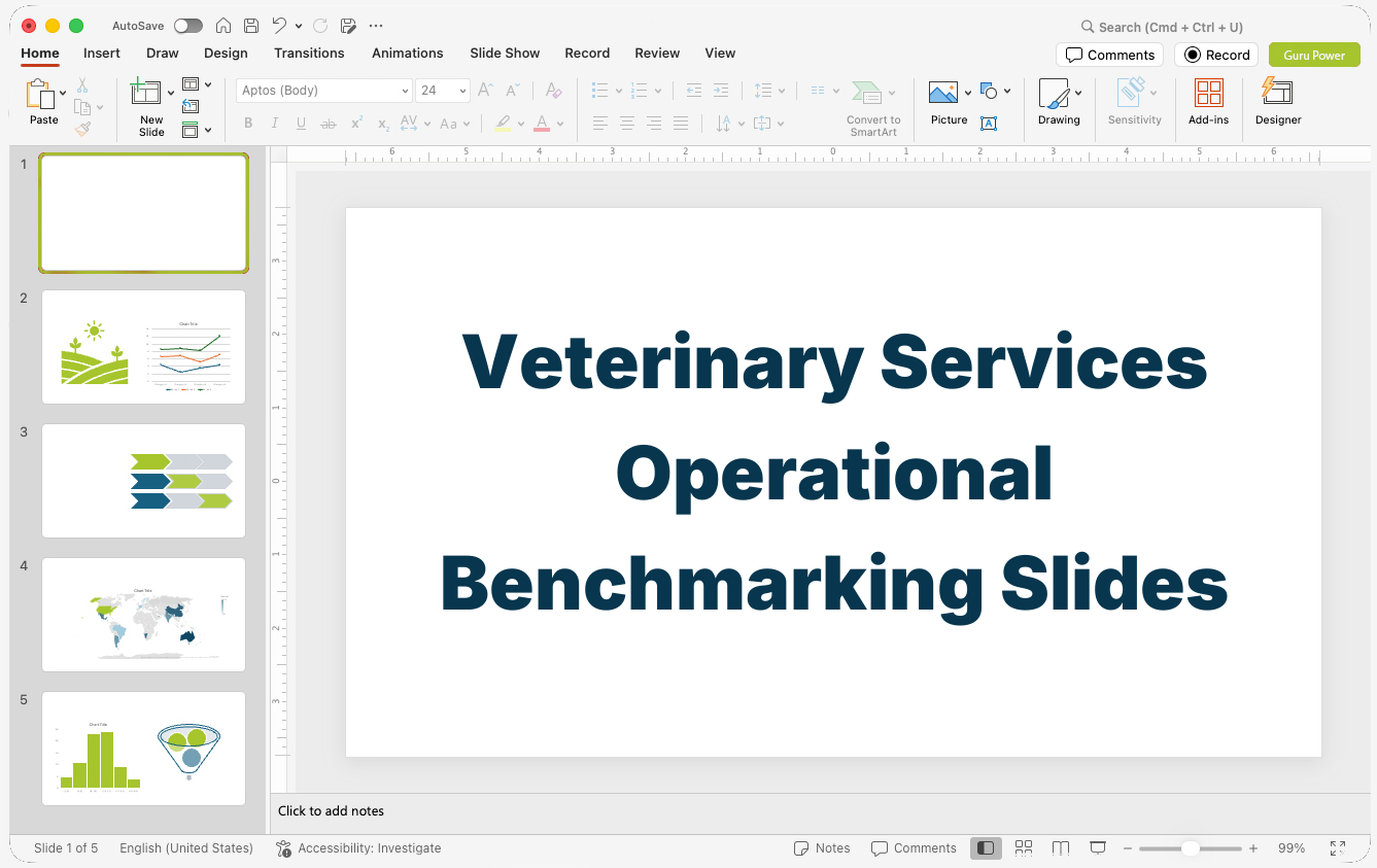 Veterinary Services Operational Benchmarking Slides
