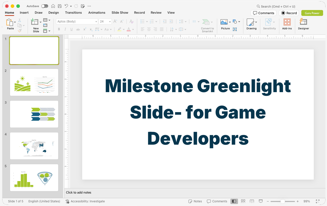 Milestone Greenlight Slide-Deck for Game Developers