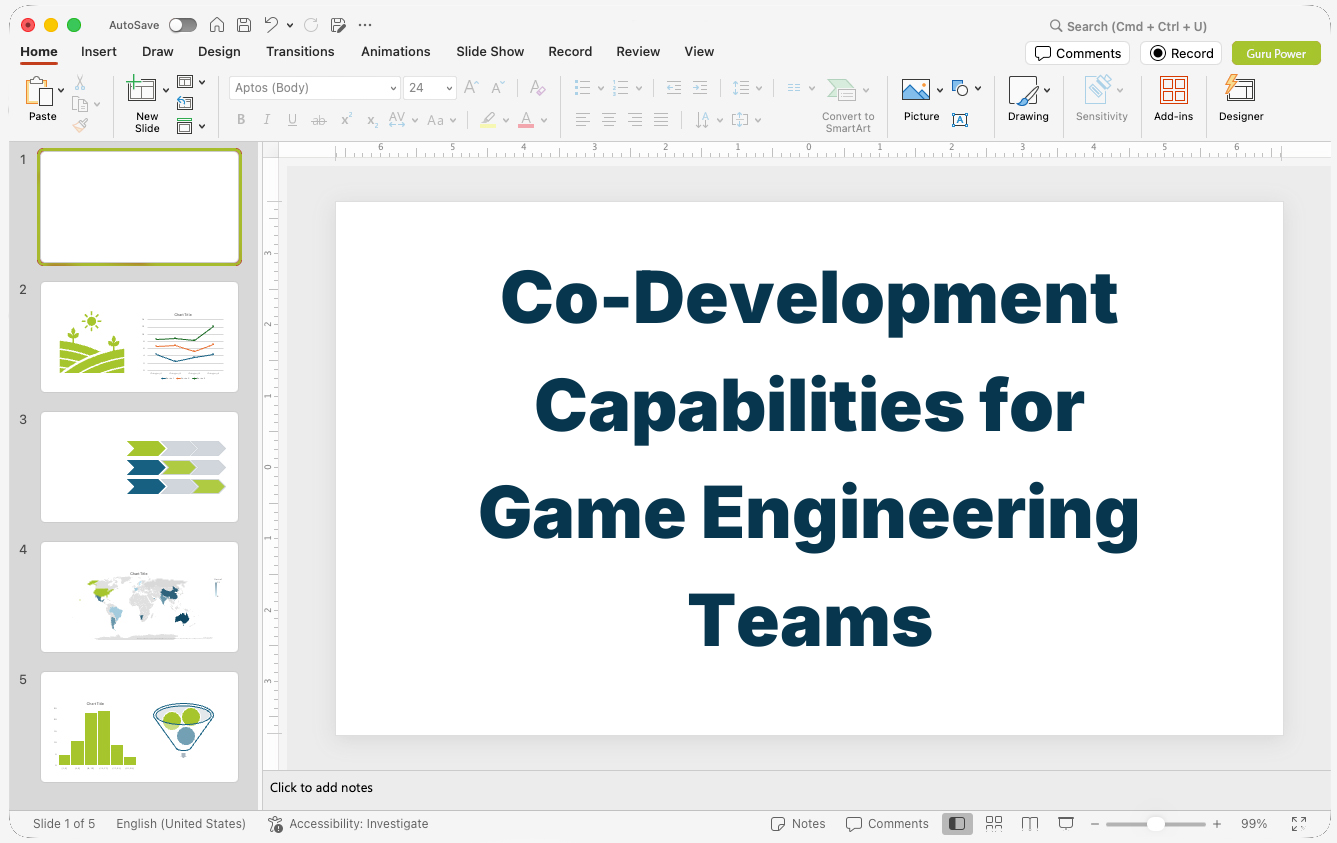 Co-Development Capabilities Presentation for Game Engineering Teams
