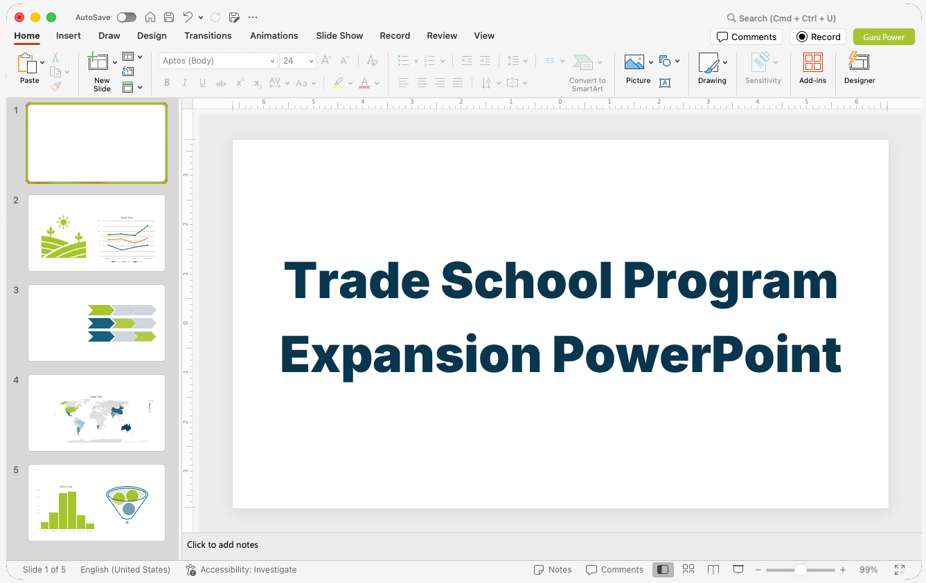 Trade School Program Expansion PowerPoint