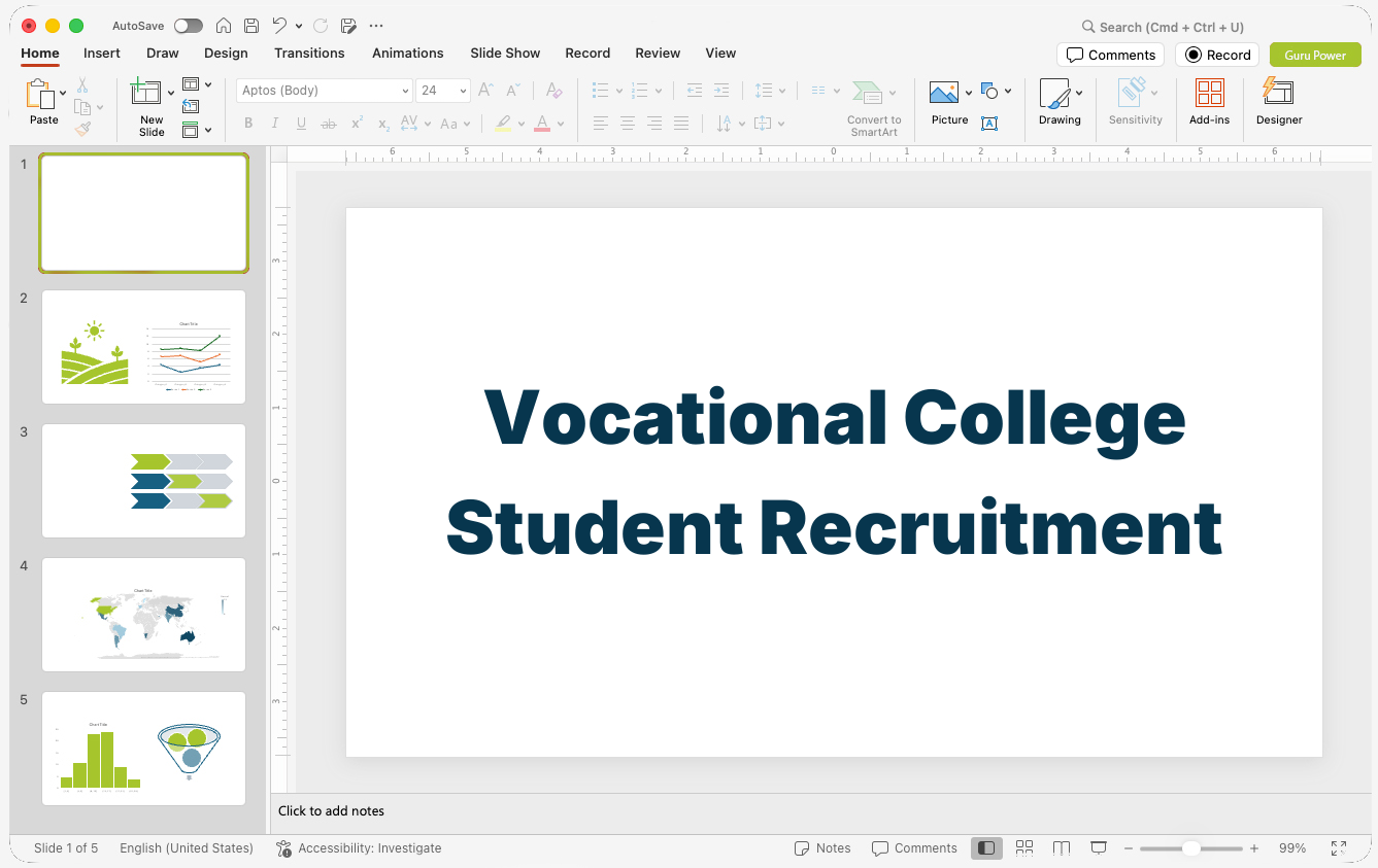 Vocational College Student Recruitment Presentation