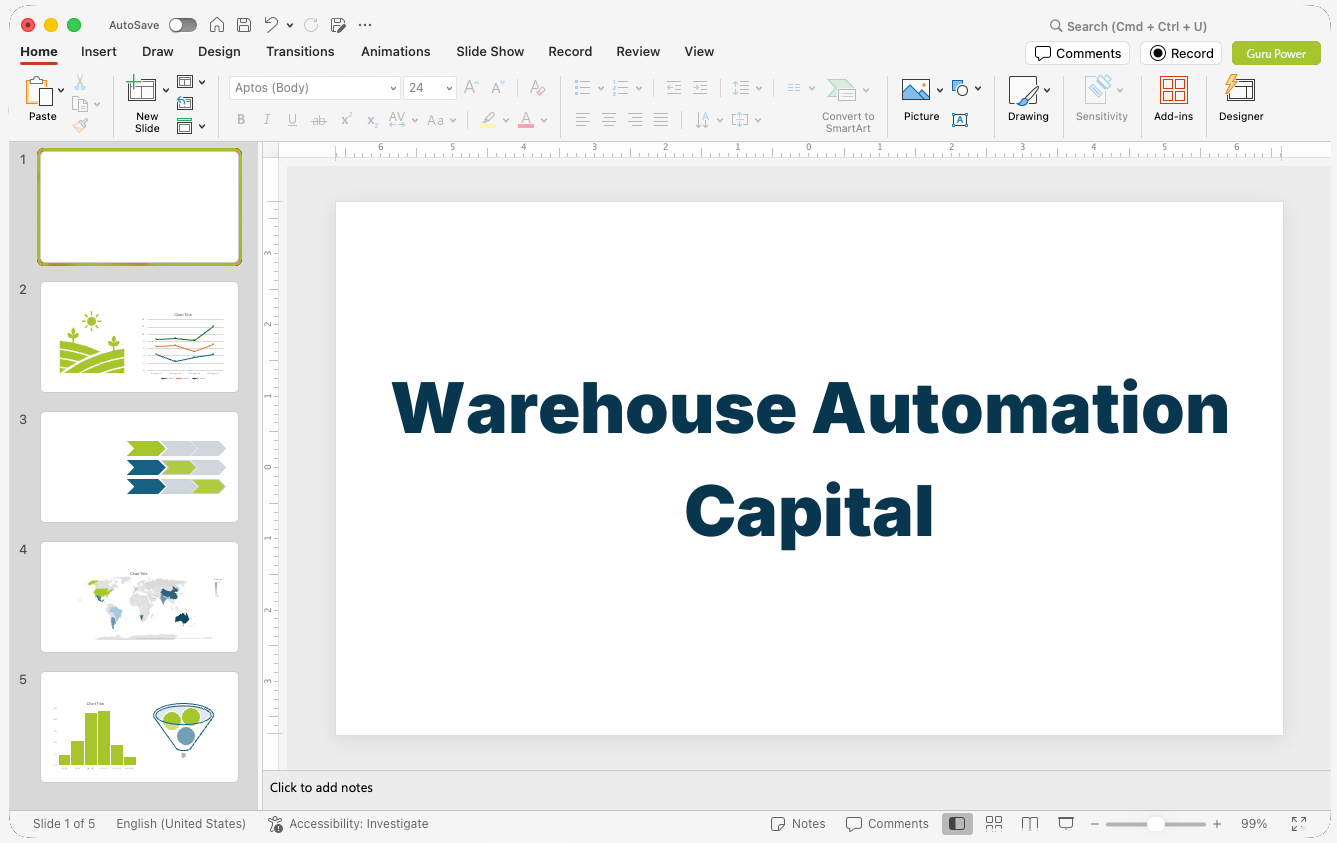 Warehouse Automation Capital Pitch-Deck