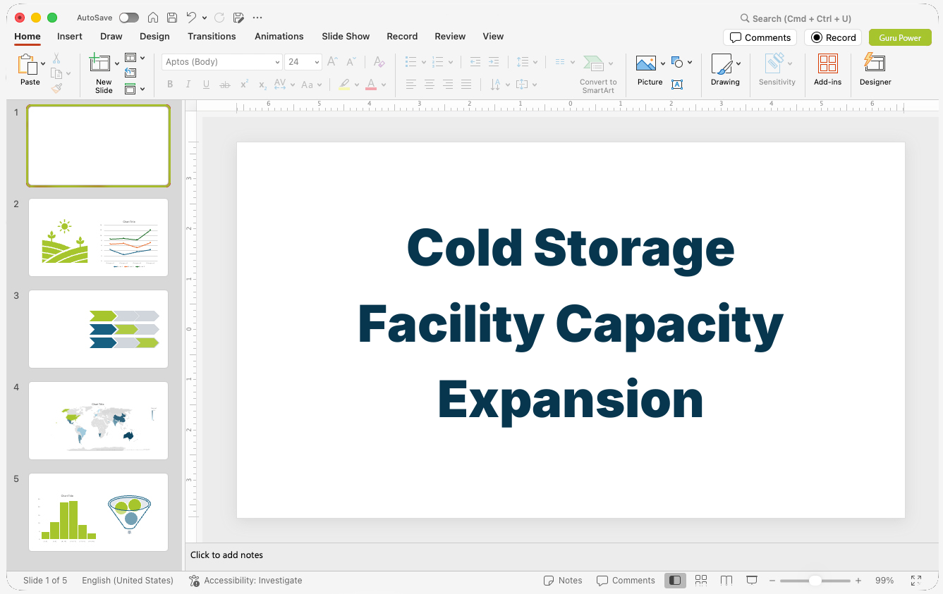 Cold Storage Facility Capacity Expansion Pitch-Deck