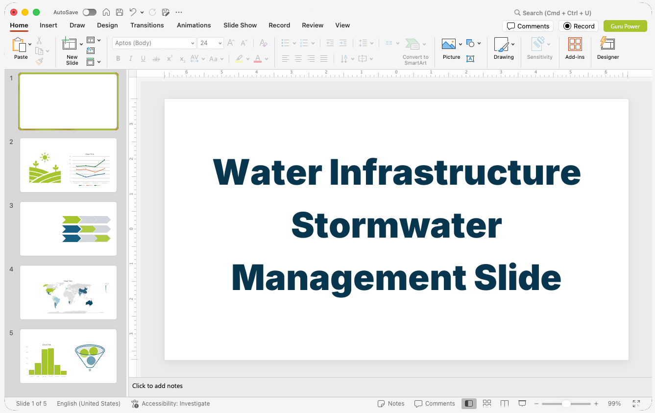 Water Infrastructure Stormwater Management Slide-Deck