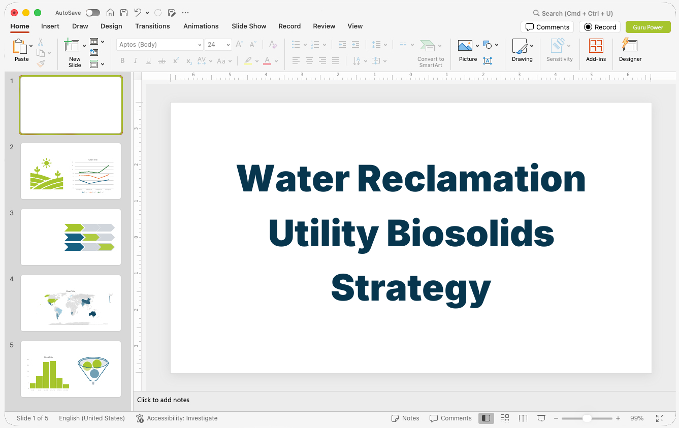 Water Reclamation Utility Biosolids Strategy Presentation