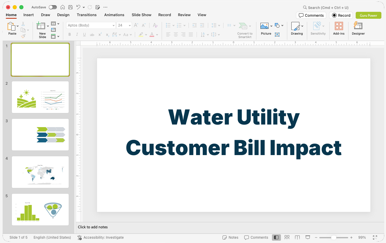 Water Utility Customer Bill Impact Presentation