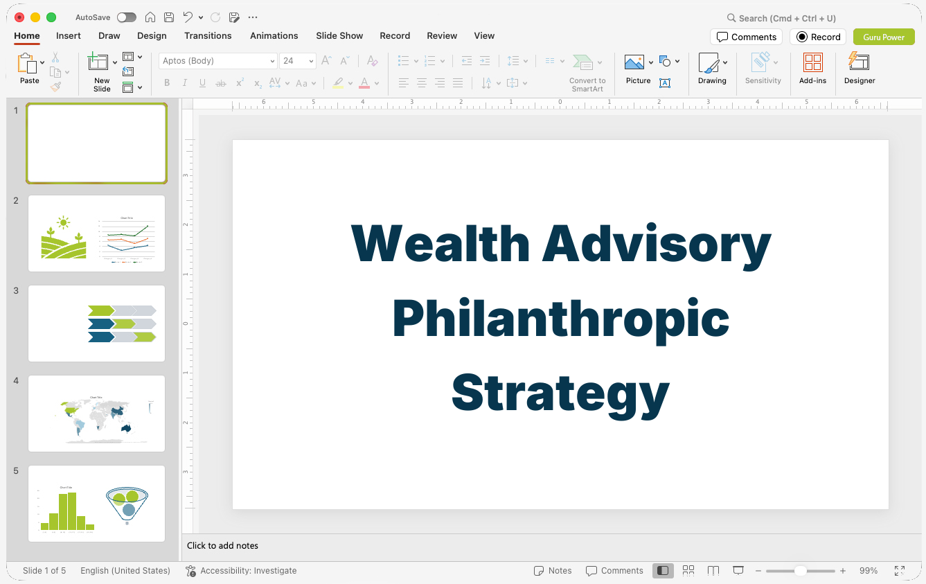 Wealth Advisory Philanthropic Strategy Pitch-Deck