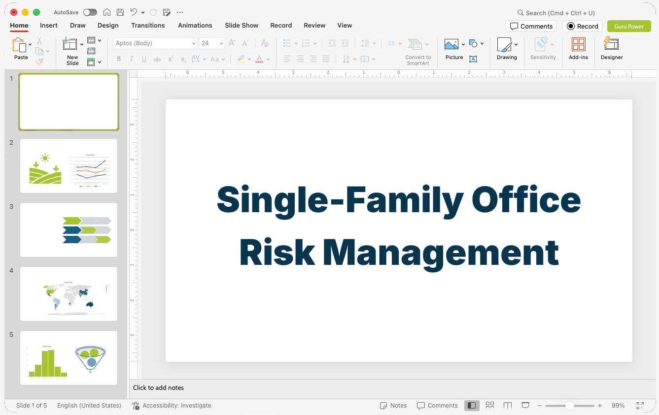 Single-Family Office Risk Management Presentation
