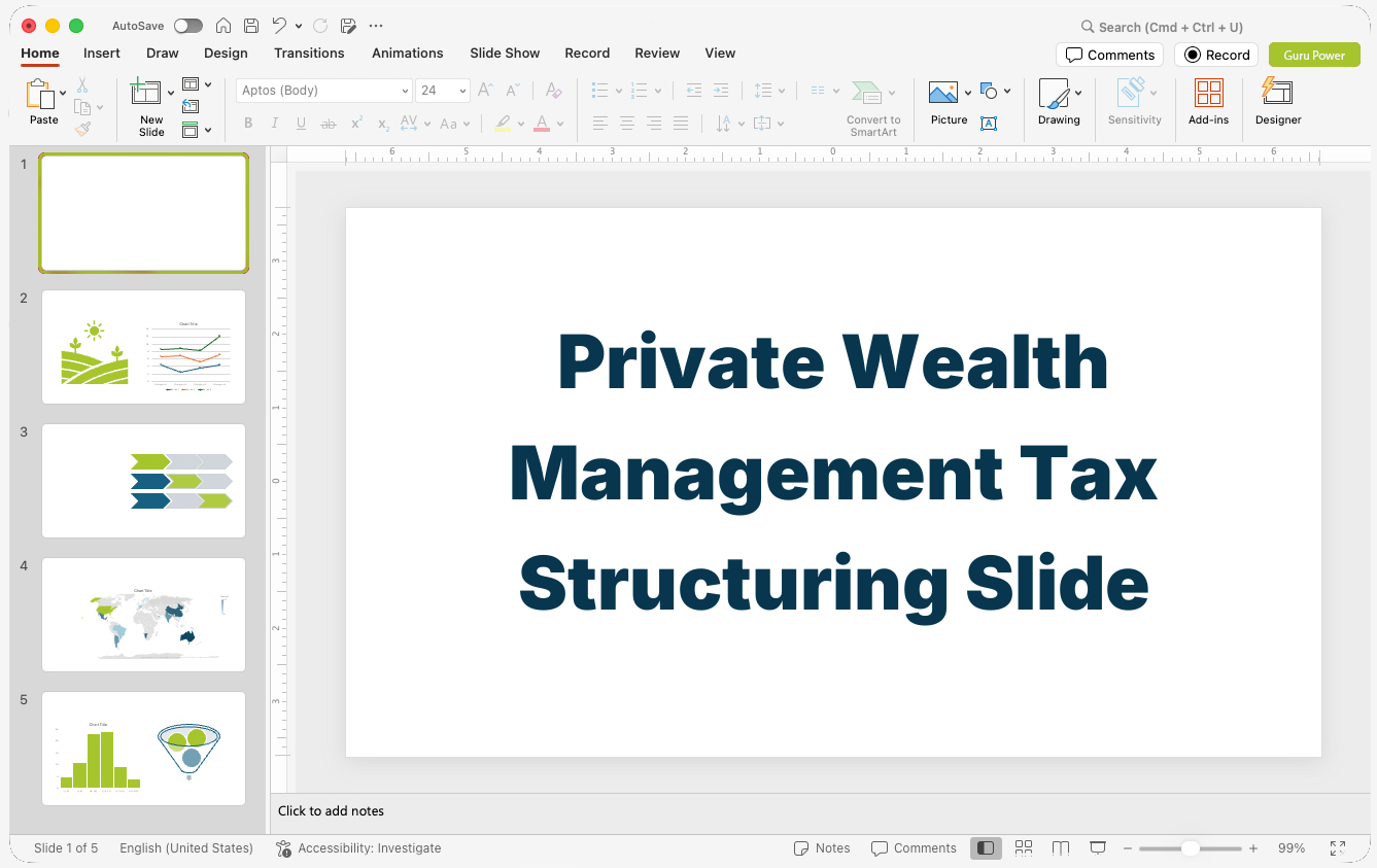 Private Wealth Management Tax Structuring Slide-Deck