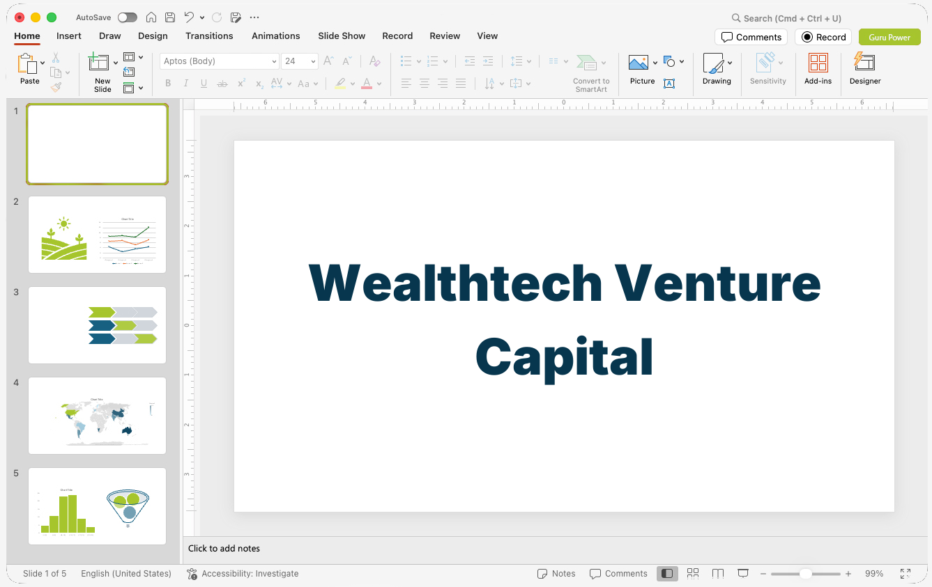 Wealthtech Venture Capital Pitch-Deck