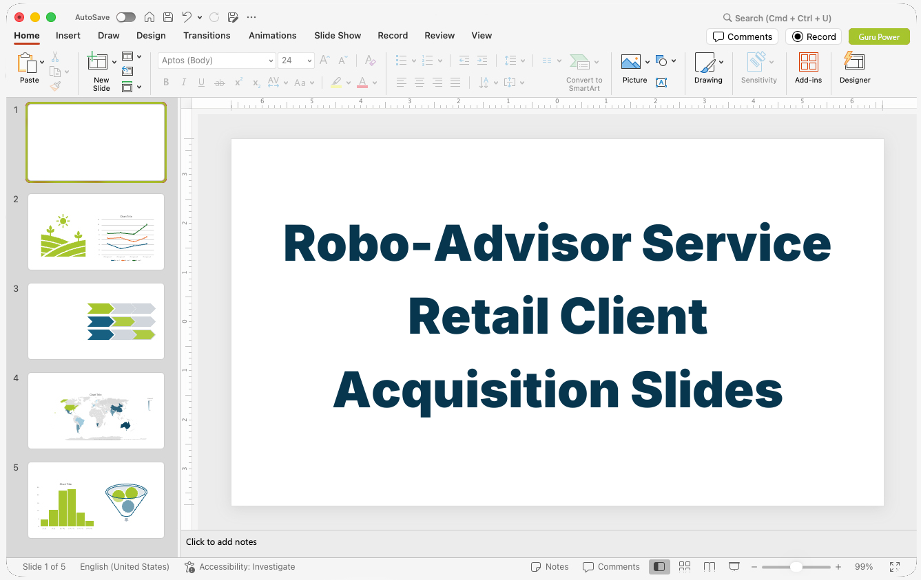 Robo-Advisor Service Retail Client Acquisition Slides