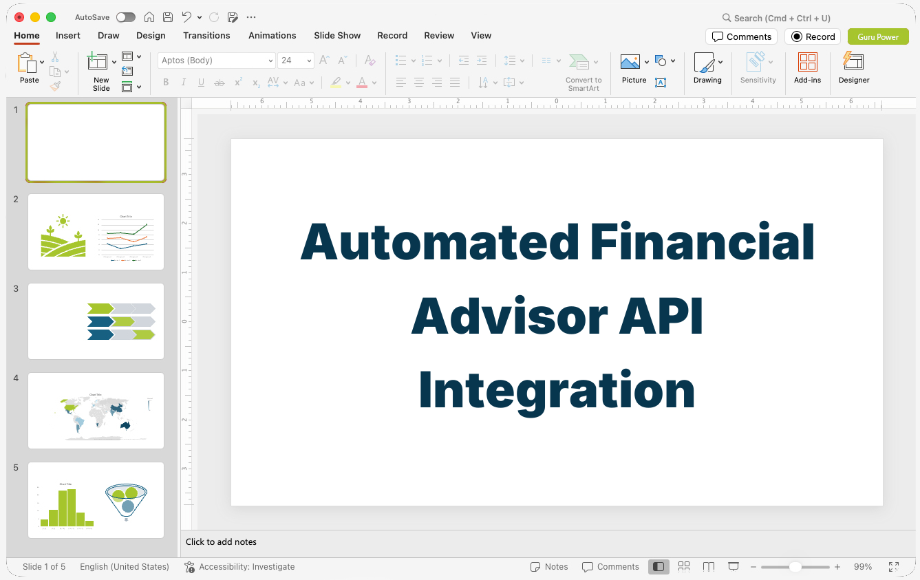 Automated Financial Advisor API Integration Presentation