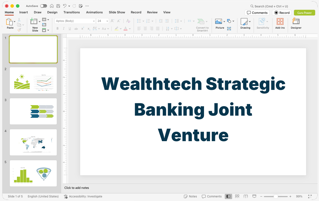 Wealthtech Strategic Banking Joint Venture Presentation