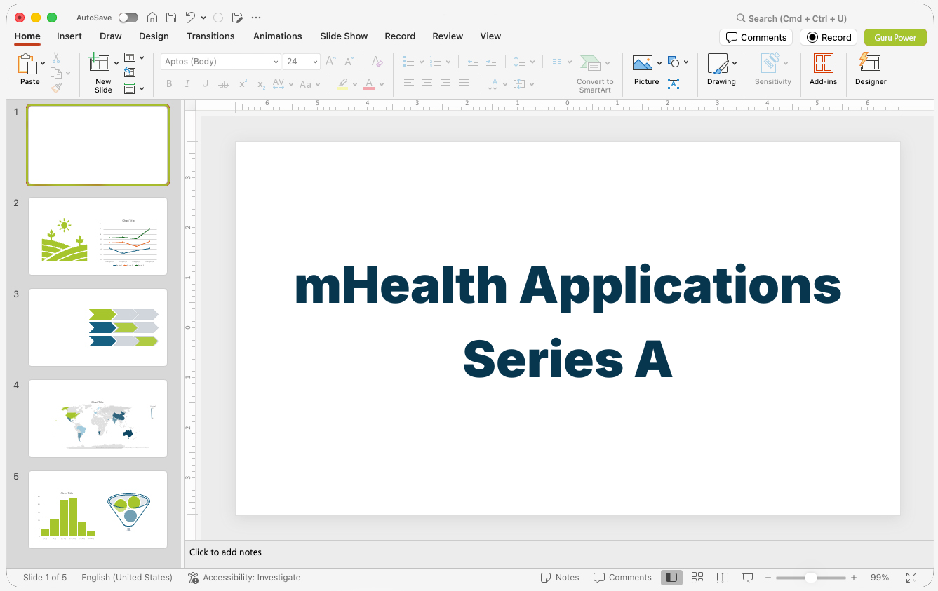mHealth Applications Series A Pitch-Deck
