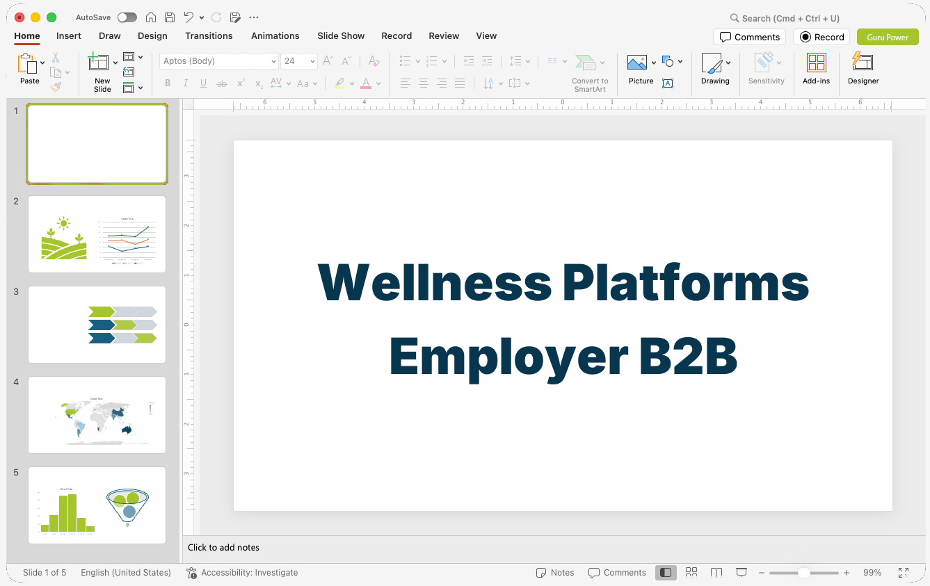Wellness Platforms Employer B2B Pitch-Deck