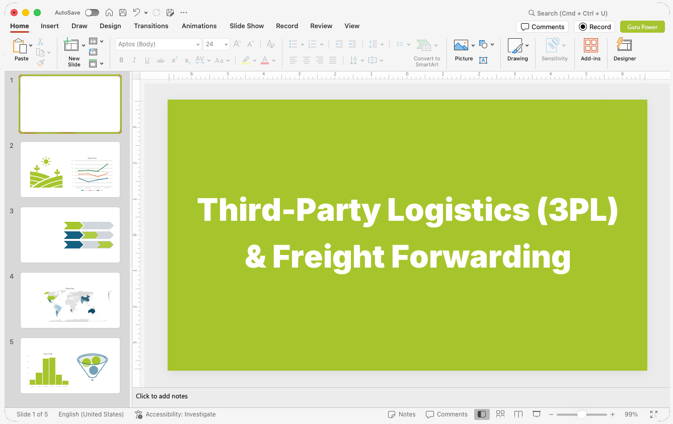 Third-Party Logistics (3PL) & Freight Forwarding Presentations